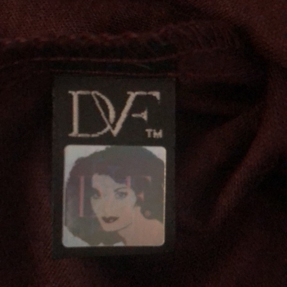 DVF ‘Alora’ plum colored dress - Picture 8 of 9